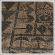 Fragment de mosaïque à décor géométrique (Époque gallo-romaine)